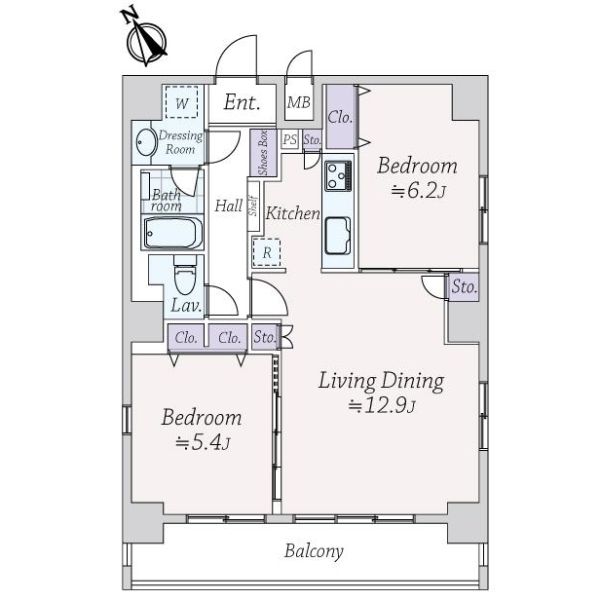メイクスデザイン茅場町 間取図