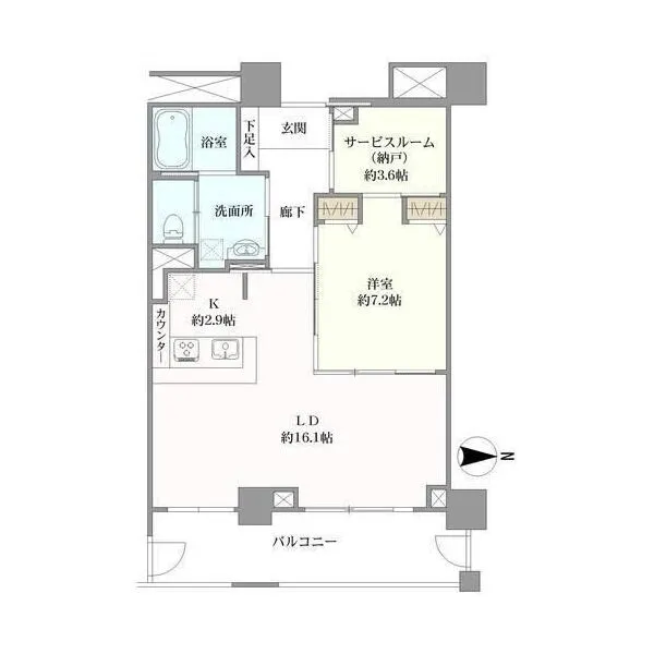 ザ・レジデンス芦屋スイート 間取り図