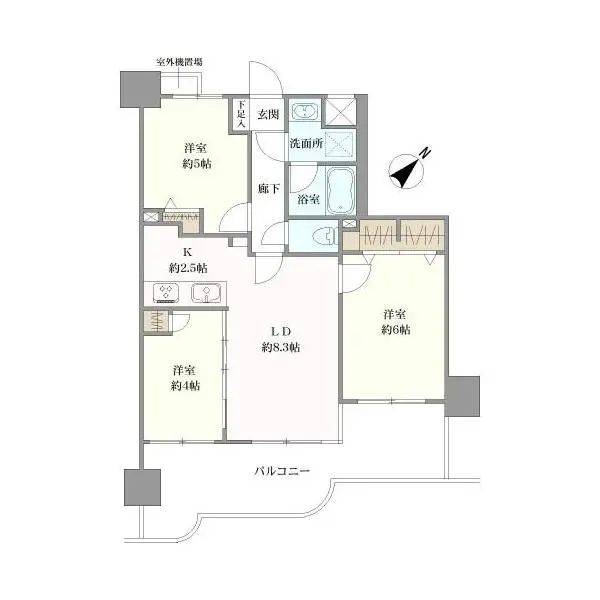 ナイスアーバン藤沢 間取図