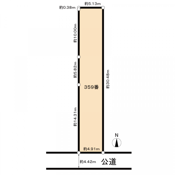 京都市中京区蛸薬師通油小路東入元本能寺南町 区画図