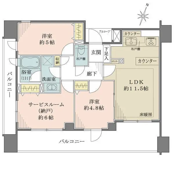 ランドシティ横濱吉野町レジデンス 間取図