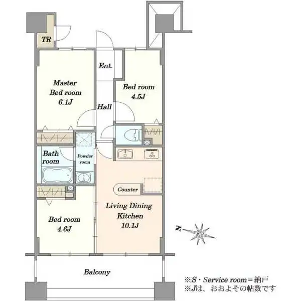 ライオンズプラザ西葛西 間取図