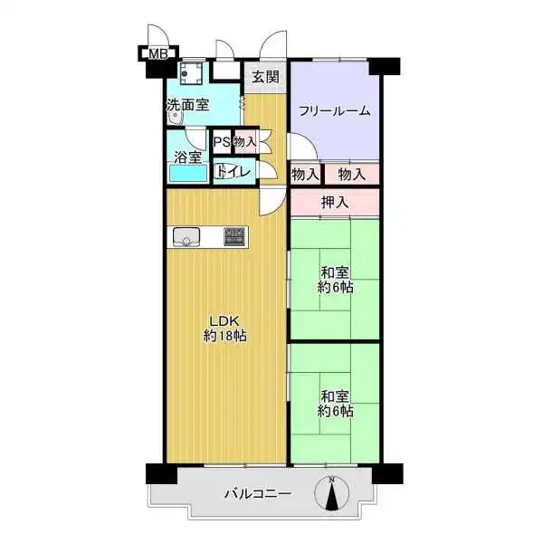 コスモハイツ小阪 間取図