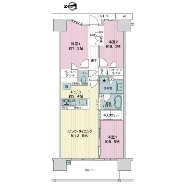 ジオ多摩センター 間取図