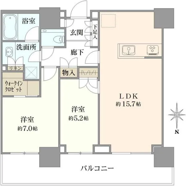 グランドメゾン御園座タワー 間取図