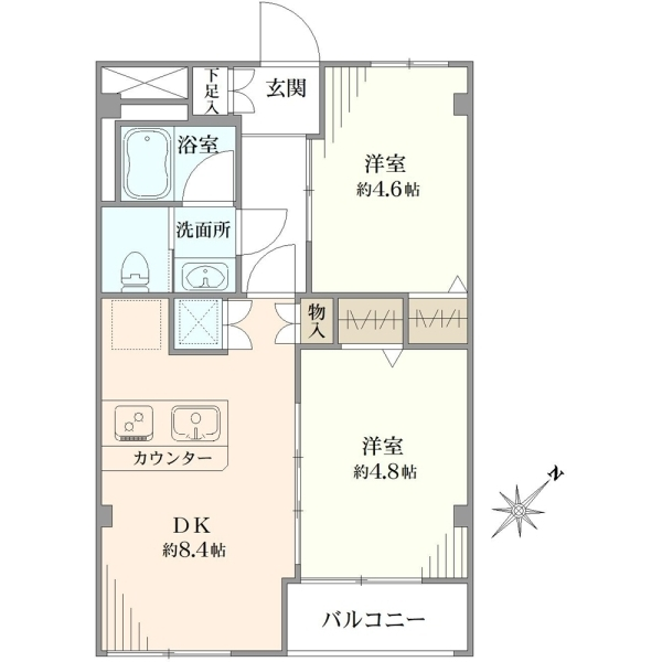 駒込コーポラス 間取図