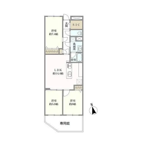 レヂオンス菊名 間取図