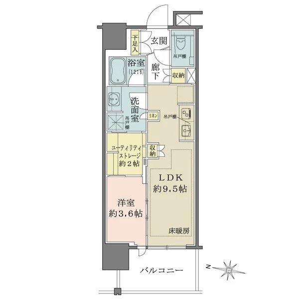 Ｂｒｉｌｌｉａ四谷三丁目 間取図