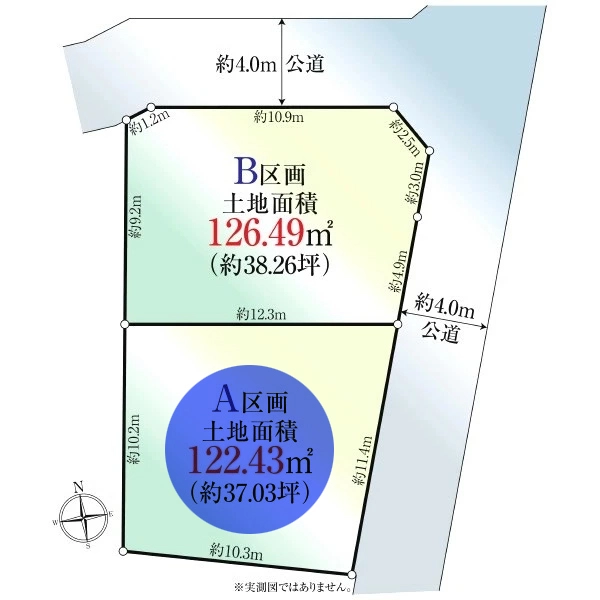 藤沢市亀井野 区画図