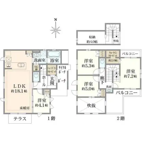 小金井市前原町３丁目 間取図