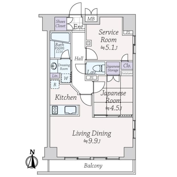 アプレシティ両国 間取図