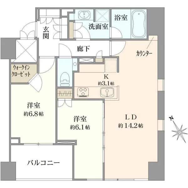 グランスイート麻布台ヒルトップタワー 間取図