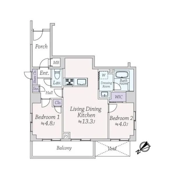 アドリーム三鷹 間取図
