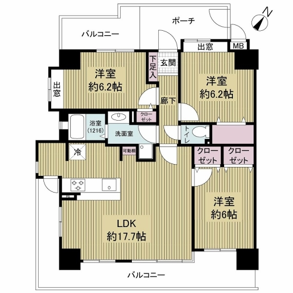 サンマンションアトレ太子橋 間取図