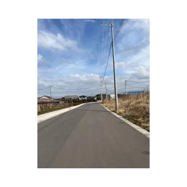 柏市大青田 北西側前面道路(2026年2月撮影)