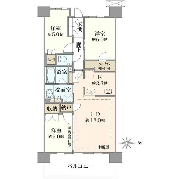 プラウドシティ吉祥寺B棟 間取図