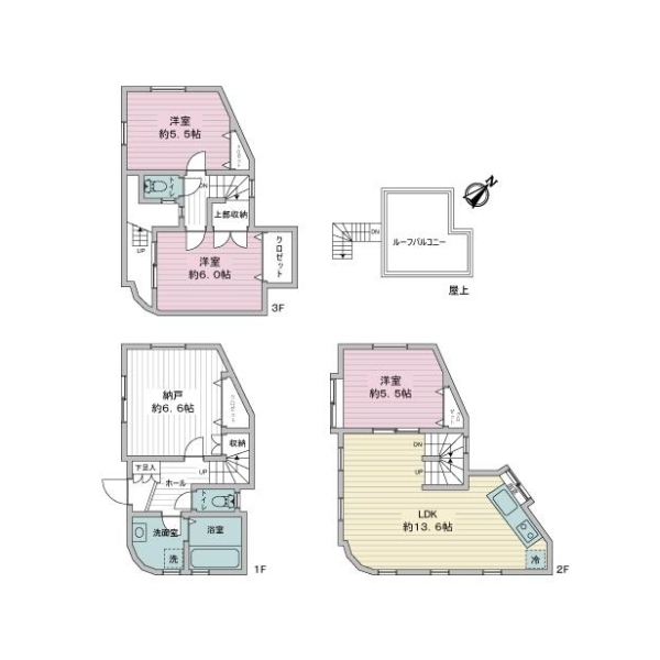 川崎市高津区下作延２丁目 間取図