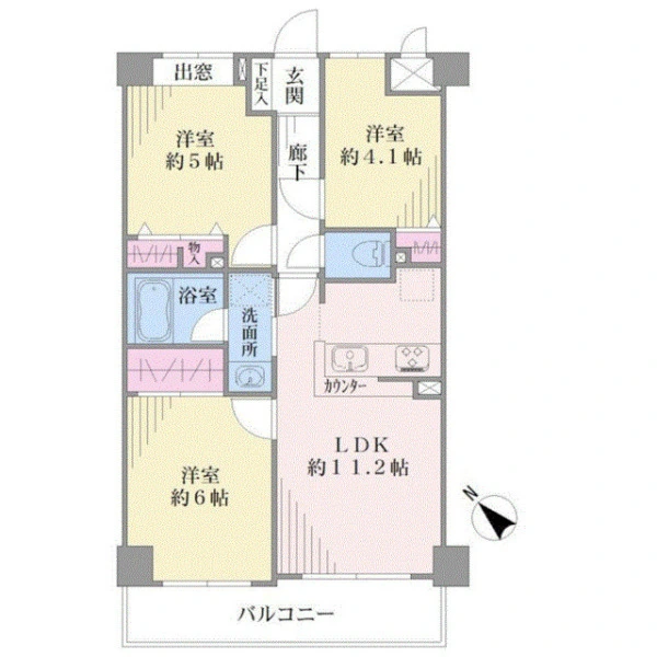 ナイスアーバン大倉山 間取図