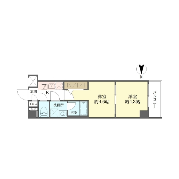 ラフィスタ蒲田南ＩＩ 間取図