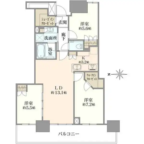 プラウドタワー名古屋栄 間取図