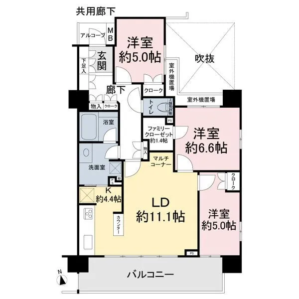 パークホームズ新松戸駅前 間取図