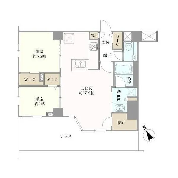 エクセレントシティ市川駅南 間取り図