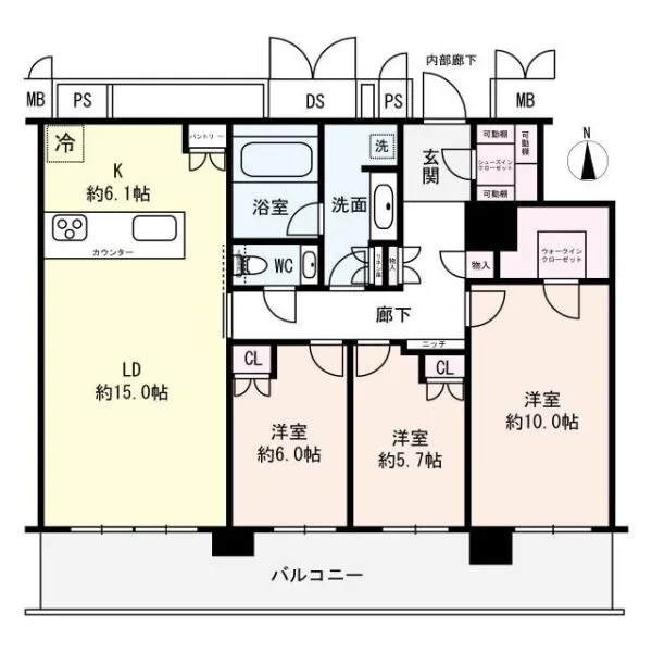 北浜ミッドタワー 間取り図