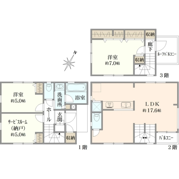 西東京市保谷町３丁目 間取図