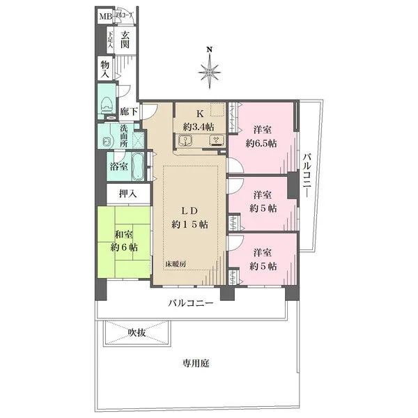 コスモ豊中グランヒル 間取図