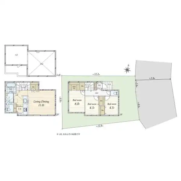 藤沢市片瀬３丁目 間取図