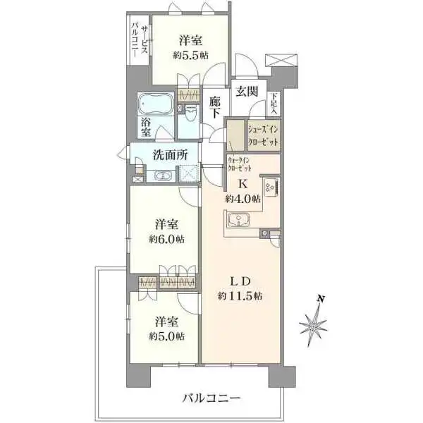 アルファスマート高野 間取図