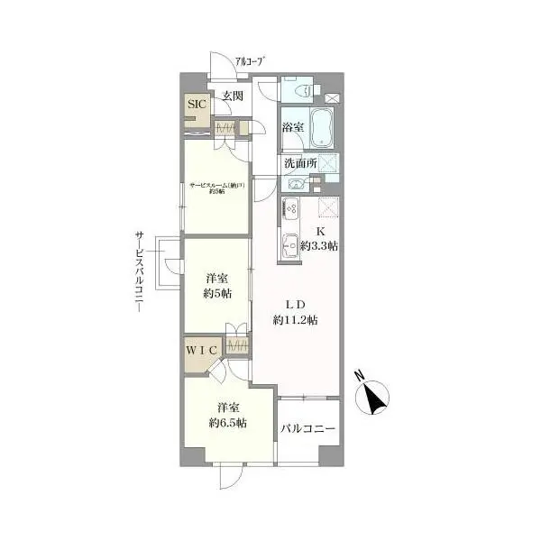 ファインレジデンス三田 間取図
