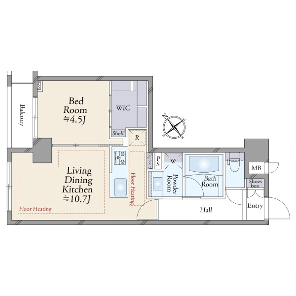 パレステュディオ銀座二丁目 間取図
