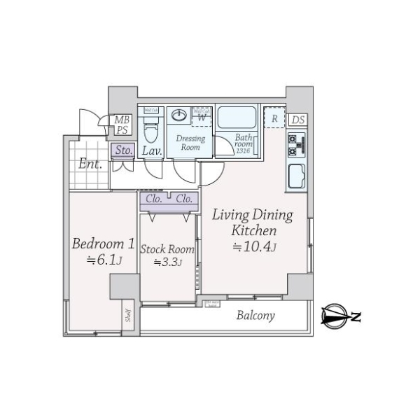 ライオンズマンション半蔵門 間取図