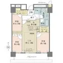 ザ・パークハウス晴海タワーズティアロレジデンス ウォークインクローゼット2か所、シューズインクローゼット、トランクルーム有の3LDK