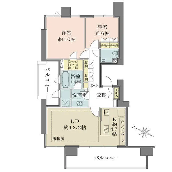 パークハウス一番町 間取図
