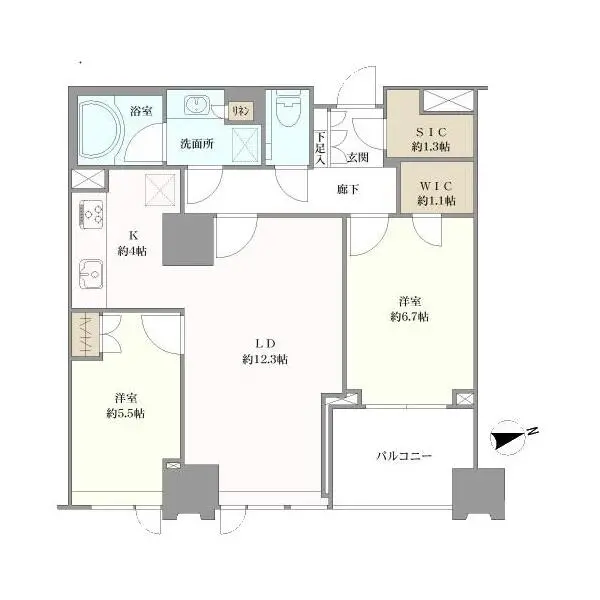 シティタワーズ豊洲ザ・シンボル 間取図