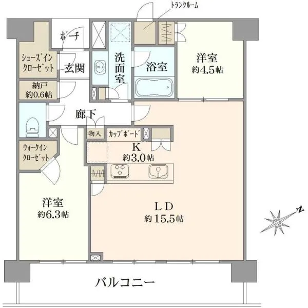 ブリリア西荻窪 間取図