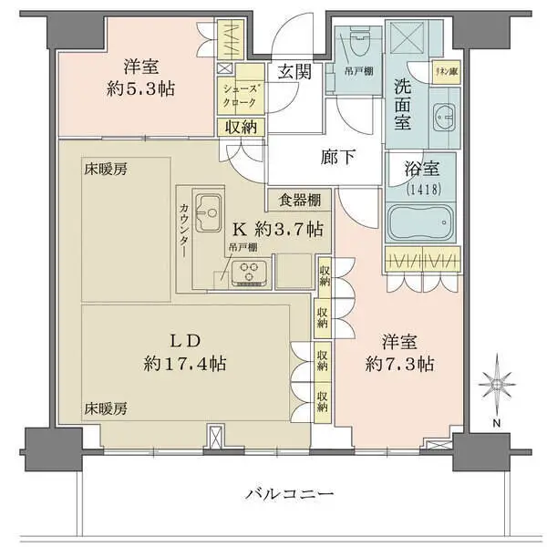 グランドメゾン新梅田タワーＴＨＥ　ＣＬＵＢ　ＲＥＳＩＤＥＮＣＥ 間取図