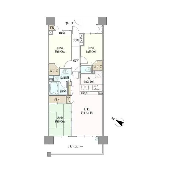 リボンシティレジデンス 間取図