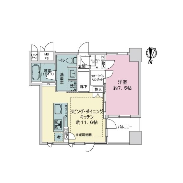 ザ・ライオンズ神戸ハーバーランド 間取図