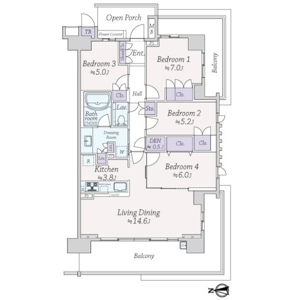 プラウド船橋二街区 間取図