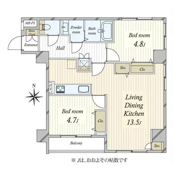 入谷アムフラット 間取図