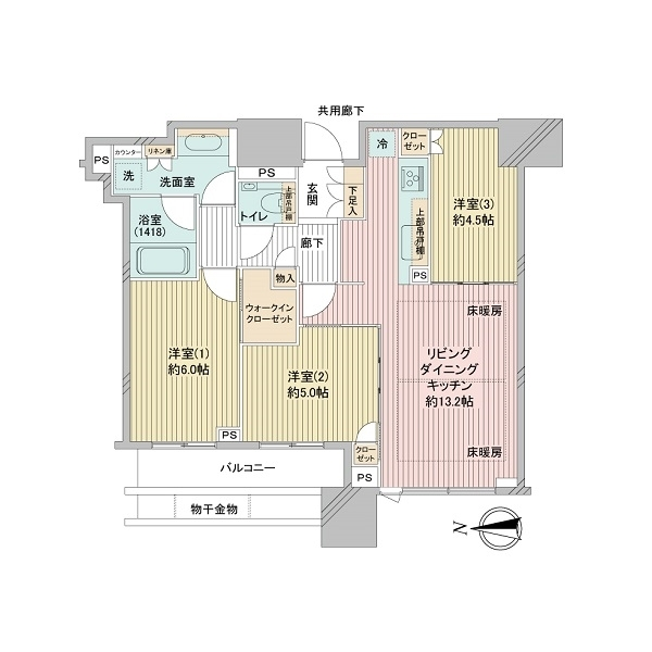 シティタワー大阪本町 間取図