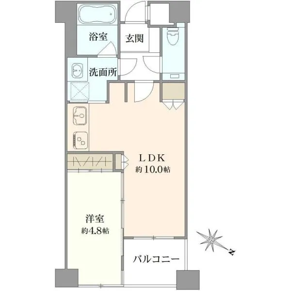 アビテ市ヶ谷納戸町 間取図