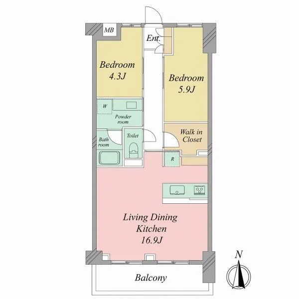 コート久が原 間取図