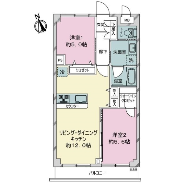 ライオンズマンション長津田第５ 間取図