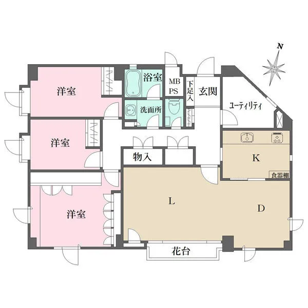 代々木上原第一マンションズ 間取図