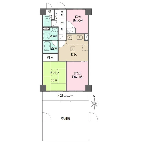 藤和菊名コープ 間取図