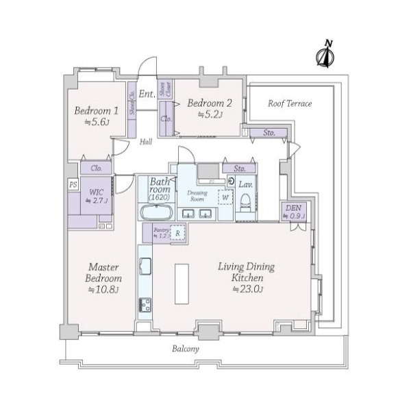 パルティール赤坂 間取図